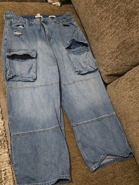 Forever 21 Light Blue Denim High-Rise Jeans